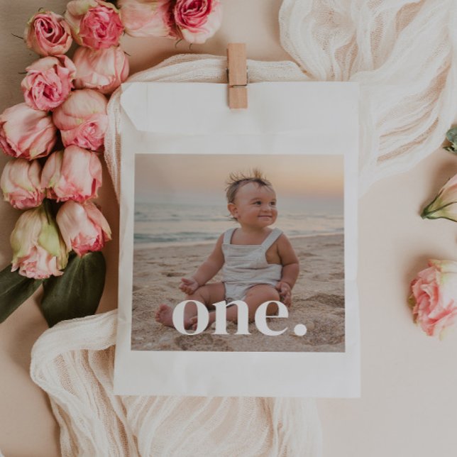 1st Birthday Photo - one Favor Bag (Creator Uploaded)