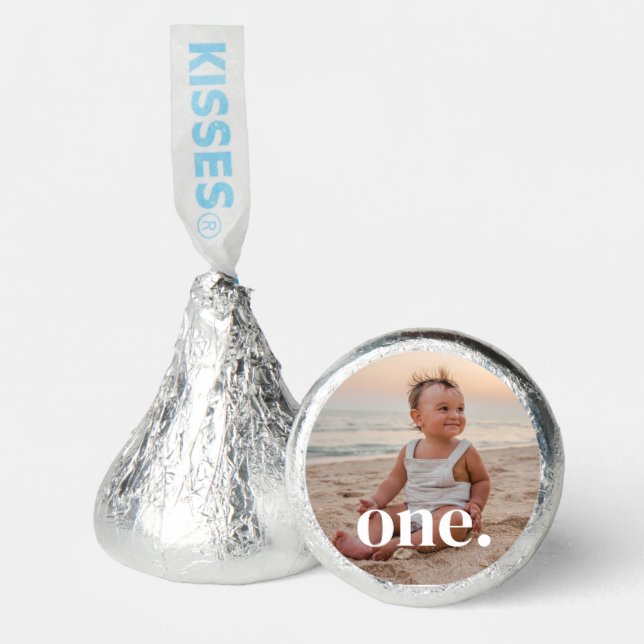1st Birthday Photo - one Hershey®'s Kisses® (Front)