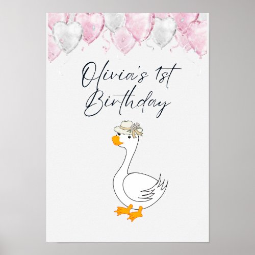 1st Birthday Poster with Name