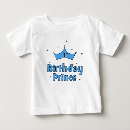 1st Birthday Prince Baby T_Shirt