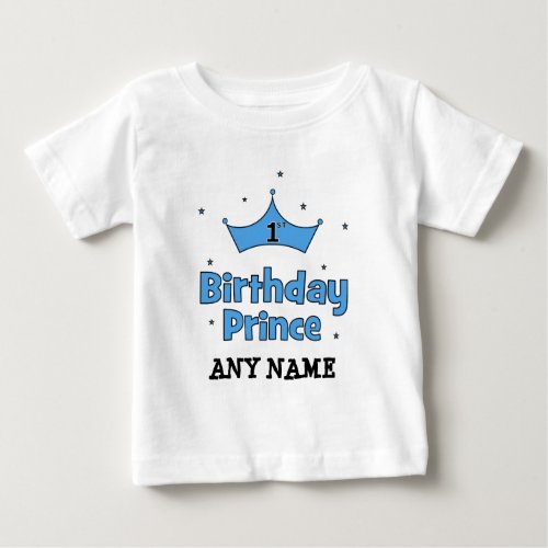 1st Birthday Prince Baby T_Shirt