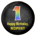 [ Thumbnail: 1st Birthday - Rainbow Spectrum Pattern Number 1 ]