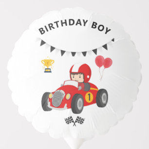 1st Birthday Red Race Car Balloon Boy Racing Party