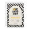 1st birthday smile face retro black white groovy