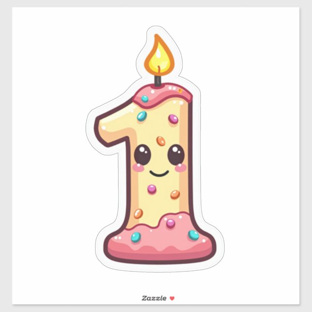 1st Birthday Sticker (Sheet)