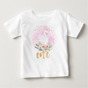 1st Birthday Swan Princess T-Shirt
