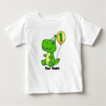 1st Birthday T-Rex Baby T-Shirt