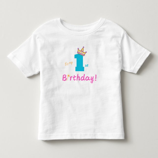 1st Birthday T-Shirt (Front)