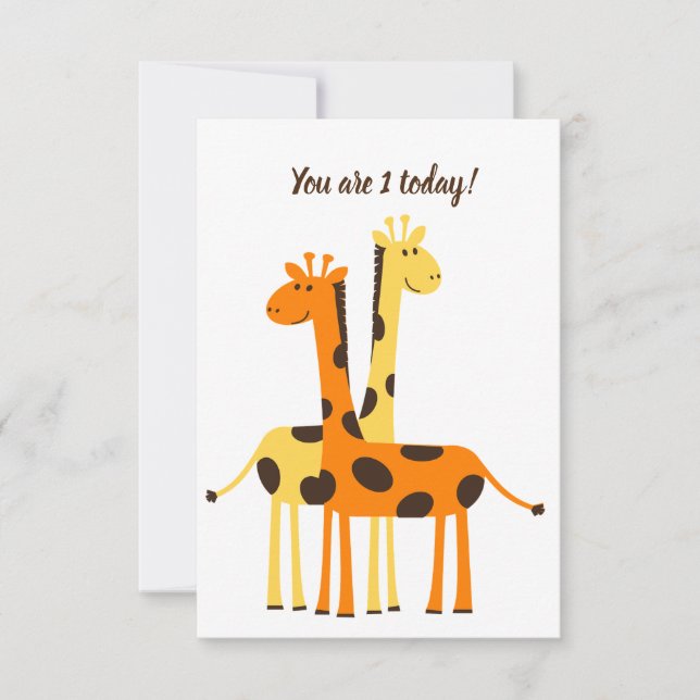  1st Birthday Thank You Card (Front)