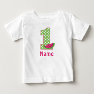 1st Birthday Watermelon Pink Personalized T-shirt