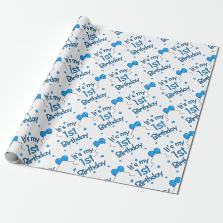 1st Birthday Wrapping Paper