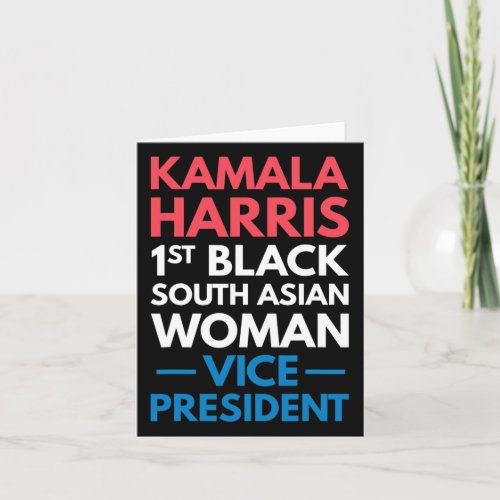 1st Black South Asian Woman Vice President  Card