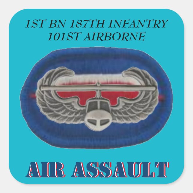 1ST BN 187TH INFANTRY 101ST AIRBORNE STICKERS (Front)