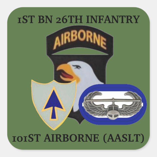 1ST BN 26TH INFANTRY 101ST AIRBORNE STICKERS (Front)