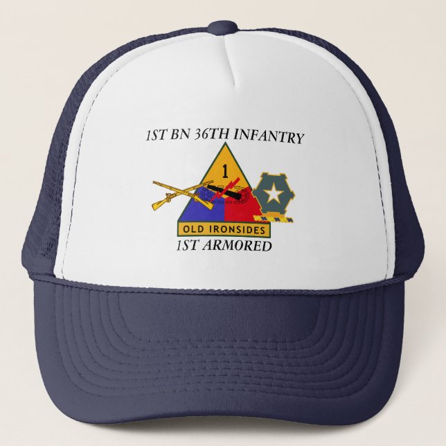 1ST BN 36TH INFANTRY 1ST ARMORED HAT (Front)