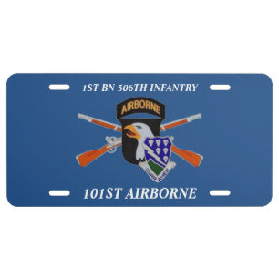 1ST BN 506TH INFANTRY 101ST AIRBORNE LICENSE PLATE