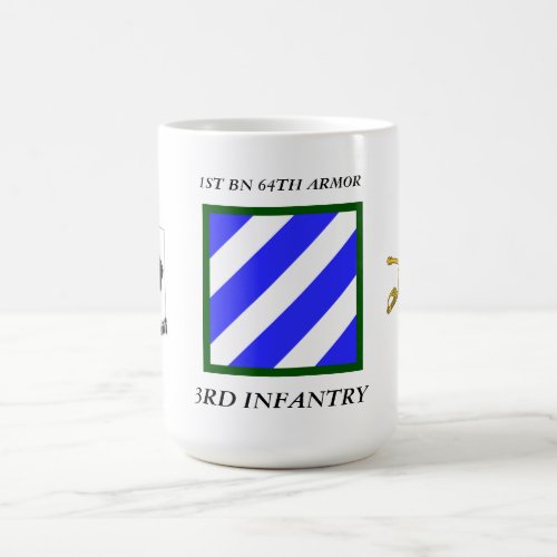 1ST BN 64TH ARMOR 3RD INFANTRY DIVISION COFFEE MUG