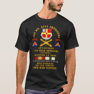 1st Bn 81st Artillery Pershing NewUlm Germany w CO T-Shirt