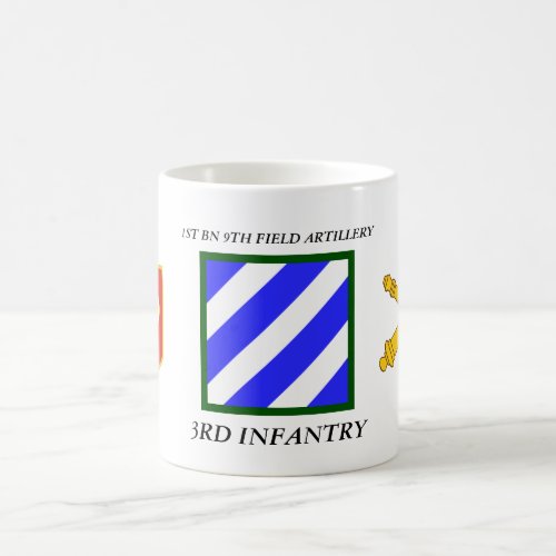 1ST BN 9TH FIELD ARTILLERY 3RD INFANTRY DIVISION COFFEE MUG