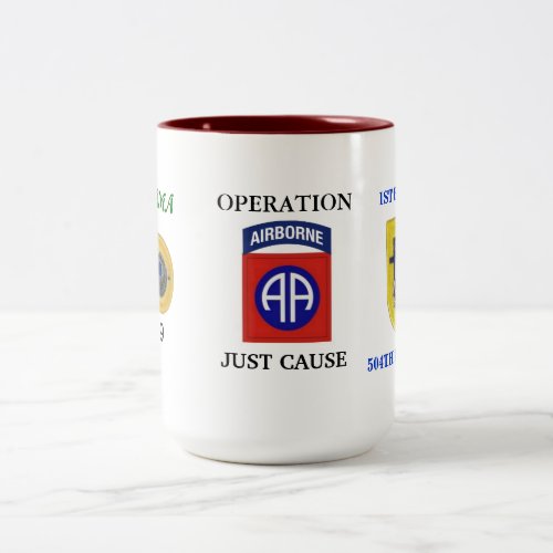 1ST BN ABN 504TH 82D OPERATION JUST CAUSE MUG