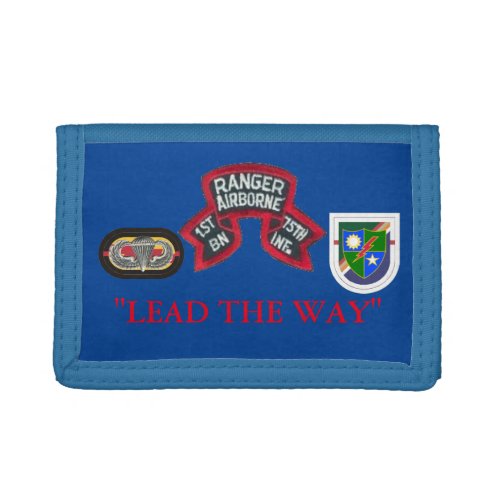 1ST BN RANGER 75TH INFANTRY  TRIFOLD WALLET