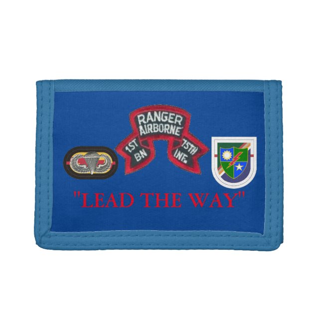 1ST BN (RANGER) 75TH INFANTRY  TRIFOLD WALLET (Front)