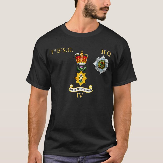 1st bn Scots Guards Headquater Company T-Shirt (Front)