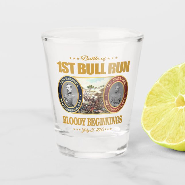 1st Bull Run (FH2) Shot Glass (Front)