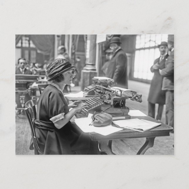 1st Calculating Machine Competition April 24, 1921 Postcard (Front)