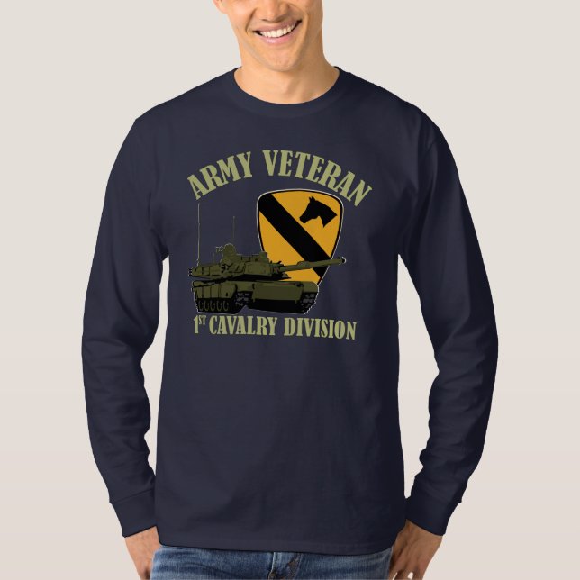1st Cav Army Vet - Green Tank (Front)