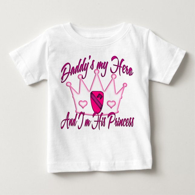 1st Cav Daddy's Princess Baby T-Shirt (Front)
