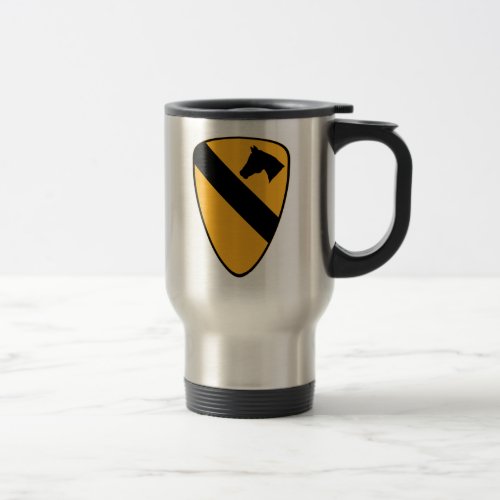 1st Cav Patch Travel Mug