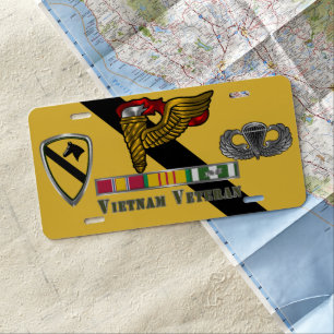 1st Cav Pathfinder Vietnam Veteran License Plate