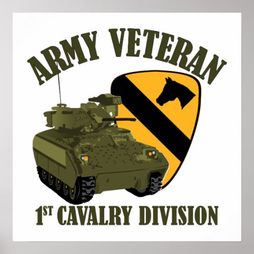 1st Cav Vet _ Bradley Poster