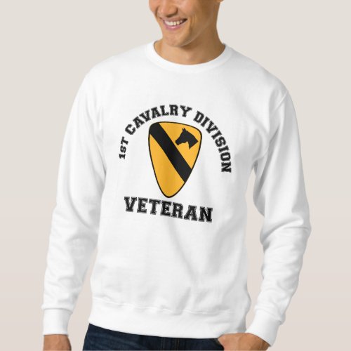 1st Cav Vet _ College Style Sweatshirt