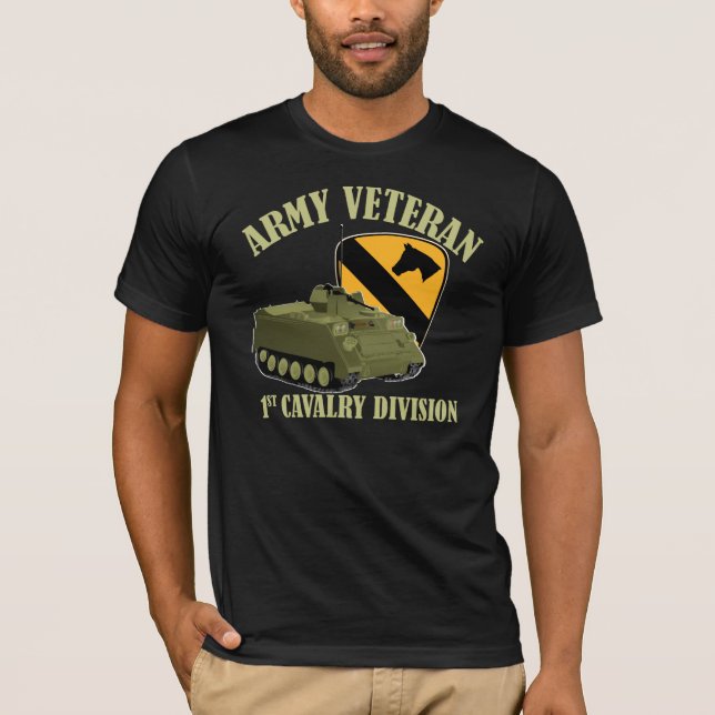 1st Cav Vet - M113 APC T-Shirt (Front)