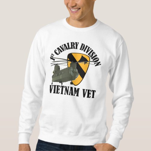 1st Cav Vietnam Vet _ CH_47 Sweatshirt