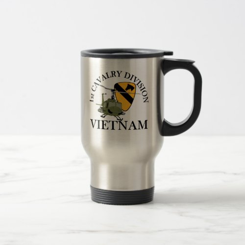 1st Cav Vietnam Vet Travel Mug