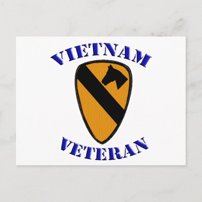 1st Cav Vietnam Veteran Postcard (Front)