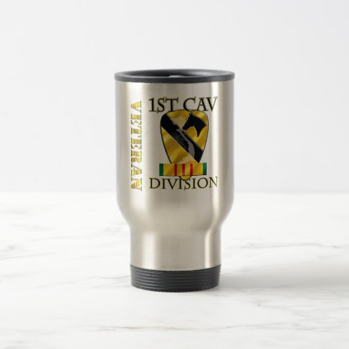 1st Cav Vietnam Veteran Travel Mug