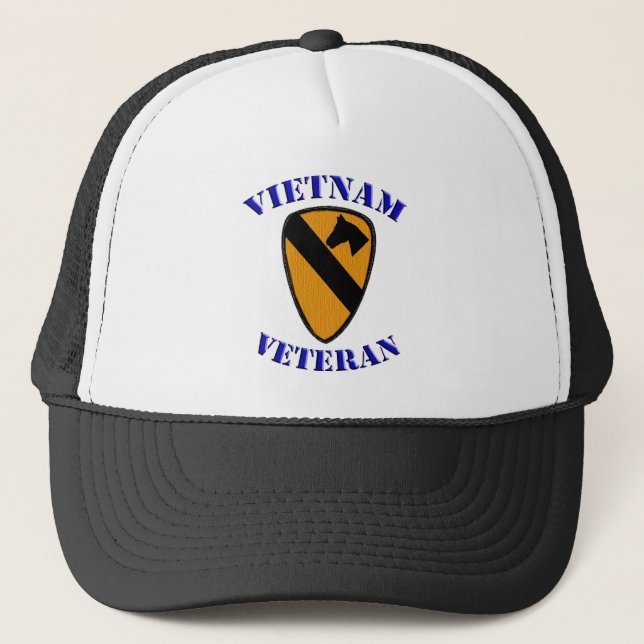 1st Cav Vietnam Veteran Trucker Hat (Front)