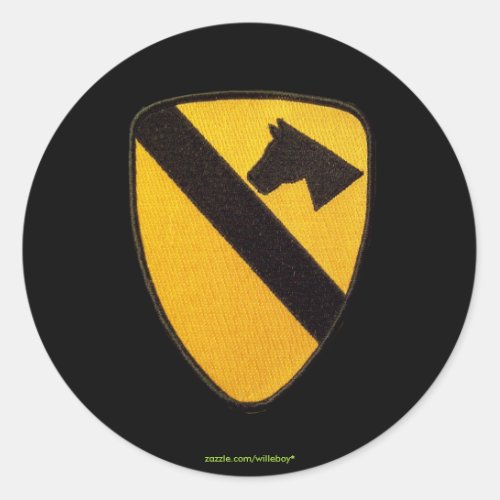 1st cavalry air cav army scrapbooks patch Sticker