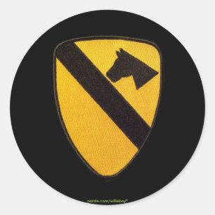 1st cavalry air cav army scrapbooks patch Sticker