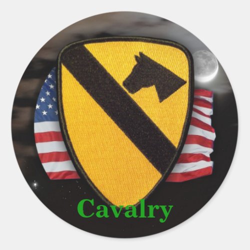 1st cavalry air cav army scrapbooks patch Sticker