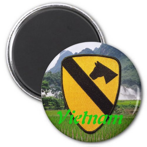 1st cavalry air cav patch vietnam magnet veteran