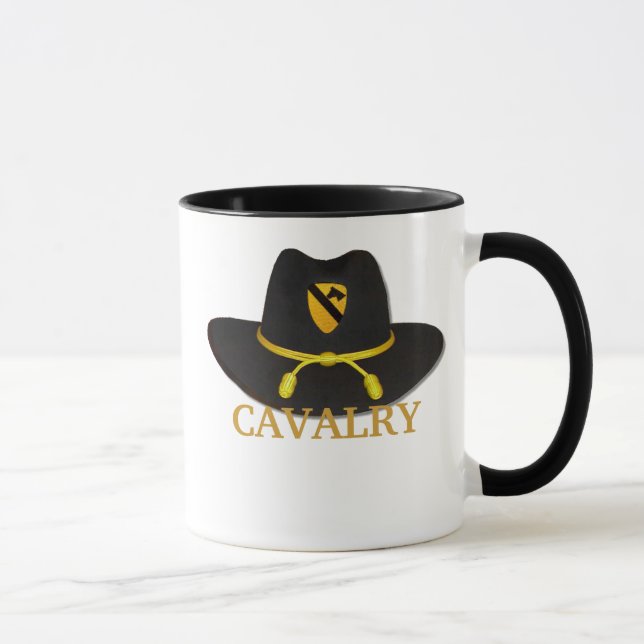 1st cavalry air cav veterans hat iraq patch Mug (Right)