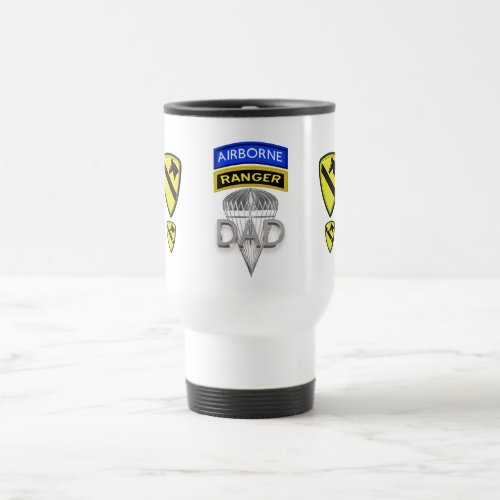 1st Cavalry Airborne Ranger Dad Travel Mug