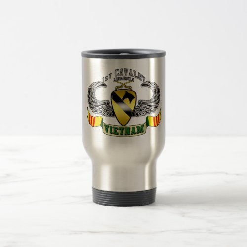 1st Cavalry_Airmobile Vietnam Travel Mug