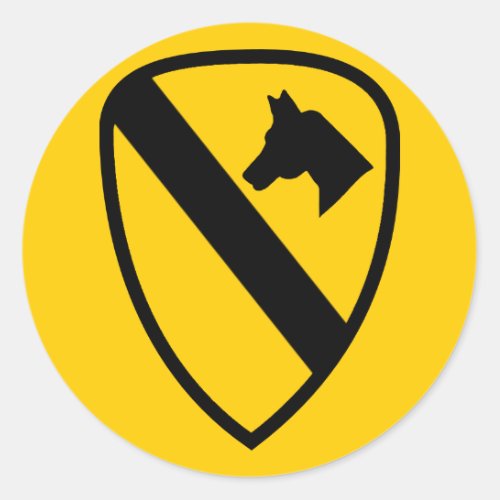 1st Cavalry Classic Round Sticker