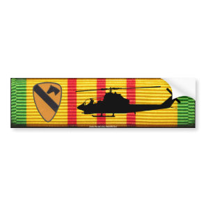 1st Cavalry Div. AH-1G Cobra VSM Bumper Sticker